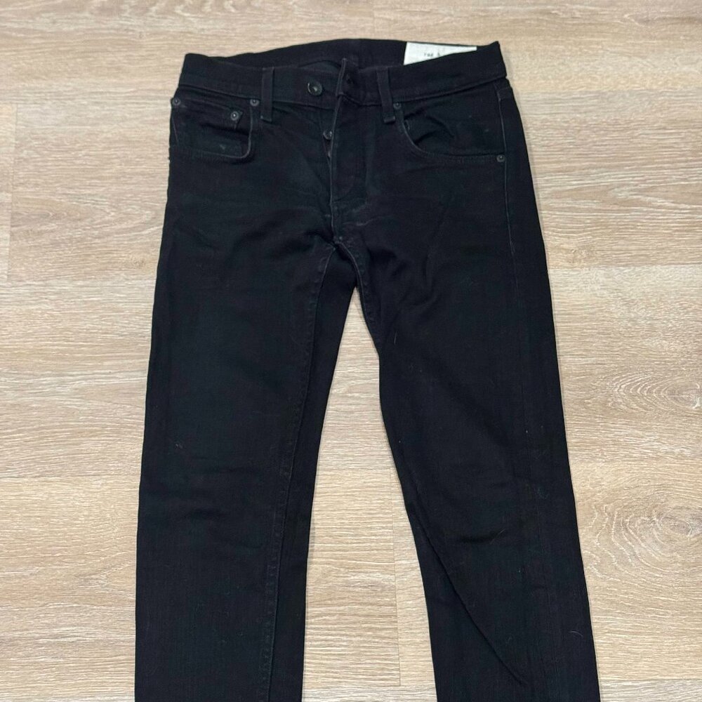 Rag & Bone Standard Issue Black Skinny Leg Jeans